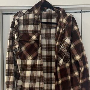 Rue21 Multicolor Plaid Flannel Shirt